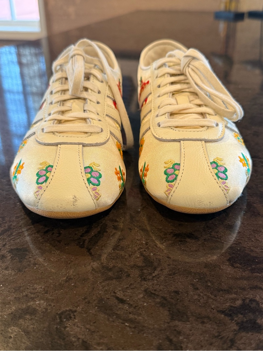 Adidas Tokyo Floral Embroidery Pack - Cream White sneakers - Picture 6 of 14